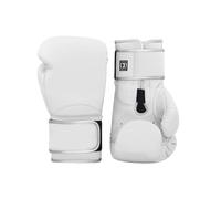 Guantes de Boxeo Guantes de Boxeo for Hombre y Mujer, látex auténtico, for MMA, Entrenamiento Profesional, Sparring, Muay Thai, Saco, 12, 14 16 oz(White,16 oz)