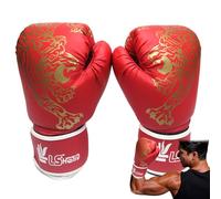Guantes de boxeo, guantes de boxeo, guantes de boxeo para niños, ergonómicos, unisex, piel sintética, estampado de tigre, protección de mano de combate, guantes deportivos para hombres, fitness