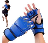 Guantes de boxeo - Guantes de boxeo para mujer | Guantes de boxeo antilesiones que absorben los golpes - Guantes de boxeo con medio dedo para saco de boxeo, sparring, Muay Thai, MMA, adecuados para