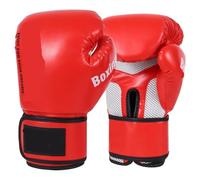Guantes de Boxeo Guantes de Boxeo Profesionales for Adultos, Sanda, niños, Hombres, Entrenamiento, Mujeres, Muay Thai, Juego Saco Combate(Red,12oz)