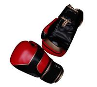 Guantes de Boxeo Guantes de Kickboxing for Hombres y Mujeres, PU, for Muay Thai, for Adultos, for Karate, Entrenamiento Boxeo(Red,10oz)