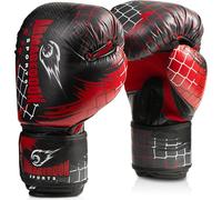 Guantes de Boxeo para Hombre - Kickboxing Muay Thai Entrenamiento Guantes de Boxeo - Guantes de Boxeo de Cuero para Hombres - Guantes de Boxeo para Sparring Fitness Artes Marciales