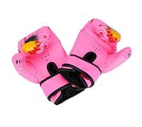 Guantes de boxeo para niños de 2 a 11 años, guantes de combate Muay Thai, guantes Kickboxing Entrenamiento (rojo)