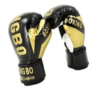 Guantes de Boxeo para niños | Guantes de Entrenamiento de Boxeo y Guantes de Combate Transpirables, Guantes de Boxeo para niños Defender para Kickboxing y tailandés, 6oz - y Negro.