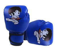 Guantes de boxeo para niños, guantes de entrenamiento de piel sintética, ajuste seguro, 6.7 x 9 pulgadas, diseño ligero portátil, equipo de entrenamiento de dibujos animados para kickboxing, muay thai
