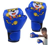 Guantes de boxeo para niños,Guantes de Muay Thai para niños | Guante transpirable juvenil con patrón de dibujos animados de cuero PU - Guantes de entrenamiento para jóvenes, niños y niñas de 3 a 12 añ