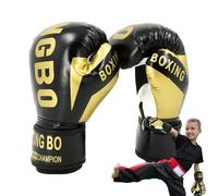 Guantes de boxeo para niños - Manoplas protectoras para jóvenes ajustables y duraderas - Equipo de boxeo de lucha transpirable, guantes de boxeo suaves defensores para kick boxing,Muay Thai para niños