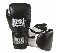METAL BOXE Mixte Initiation Gants de boxe, Noir, 6 oz EU