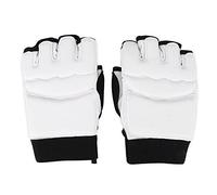 Guantes de Boxeo Taekwondo para Adultos y Niños, Protector de Manos con Dedos Parciales, Color Negro - Protección Óptima, Material Resistente, Uso en Entrenamiento y Competencia (Mano XS)