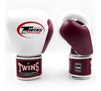 Guantes de Boxeo Twins Blanco y Rojo 14 oz