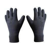 Guantes de Buceo Antideslizantes Negros de Neopreno y Nylon para Pesca