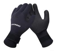 Guantes de buceo de neopreno impermeables de 5 mm para hombres que ofrecen comodidad durante actividades de esnórquel y surf en aguas frías (M)
