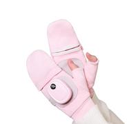 Guantes de calefacción de doble cara para el día y la noche, tiempo de ejecución, tecnología de tarifa rápida, tres niveles de calor modificables, comodidad para todos los días, guantes calentados con