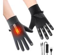 Guantes de calefacción eléctrica | USB con alimentación antideslizante impermeable | Guantes calefactores USB para hombres - para hombres y mujeres jóvenes atletas esquí senderismo trabajo snowboard