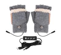 Guantes de calentamiento | 3 modos Personalizables Transpirable Durable,Frío Invierno Completo Y Medio Dedo USB Plug-In Calentadores,para Esquí Camping Trabajo Senderismo Tiempo Frío Hogar Ciclismo Al