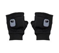 Guantes de calentamiento sin dedos recargables, guantes de trabajo calefactores, guantes eléctricos, guantes cálidos de invierno, 3 velocidades ajustables, guantes de calentamiento fino, guantes de