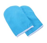 Guantes de Cera de Parafina para Manos 1 Par, Poliéster Azul