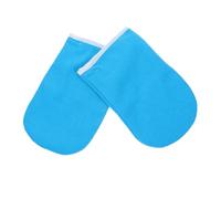 Guantes de Cera Hidratantes Profesionales para Manos, Aislamiento Grueso | Poliéster Forro Lint, Reutilizables y Lavables, para Home Wax Spa DIY y Hot Wax Therapy, Azul