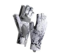 Guantes de ciclismo antideslizantes transpirables para hombre, sin dedos, para deportes al aire libre, pesca, ciclismo, remo