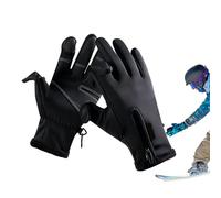 Guantes de ciclismo de invierno | Guantes impermeables con dedos completos, guantes cálidos para mujer, para correr, pasear al perro, senderismo, montañismo, ciclismo, escalada, esquí, nieve y