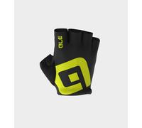 Guantes De Ciclismo De Verano ALE' AIR Negro-Amarillo Flúor 2024