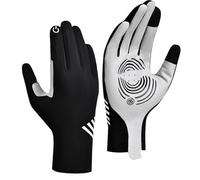 Guantes de ciclismo para hombre: guantes de bicicleta transpirables con dedos completos y acolchado ergonómico, agarre antideslizante y compatibilidad con pantalla táctil | para carreras en carretera