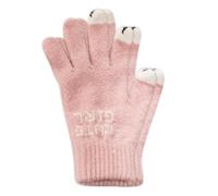 Guantes de ciclismo para mujer, guantes cálidos elásticos con dedos táctiles, equipo de ciclismo para clima frío, guantes calefactables antideslizantes para Navidad, cumpleaños