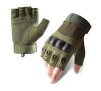 Guantes De Ciclismo Transpirables con Agarre Antideslizante Medio Dedo Ajustable para Actividades Aire Libre Equipo De Recuerdo para Motociclista Ciclismo Multiusos a Prueba De Golpes