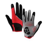 Guantes de ciclismo transpirables con diseño de almohadilla resistente a las vibraciones, palma antideslizante de piel sintética para equitación y senderismo, guantes de ciclismo a prueba de golpes al