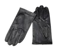 Guantes de conducir de cuero Guantes de cuero for conducir verano for hombre, una sola capa, negro, con sección fina en los dedos(9.5)
