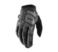 §Guantes de Cross 100% Brisker Gris Apagado§