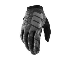 Guantes de Cross 100% Brisker GrisXXL Gris