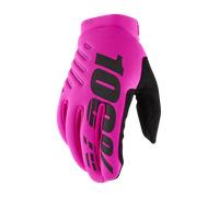 Guantes de Cross 100% Brisker Neón/RosaM Neón,Rosa
