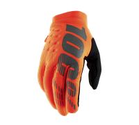 Guantes de Cross 100% Brisker Niño Negro/Naranja FlúorS Negro,Naranja Flúor