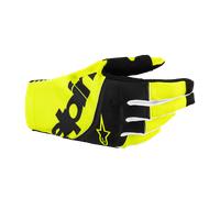 Alpinestars Techstar Guantes de motocross, negro-amarillo, tamaño M para Hombres