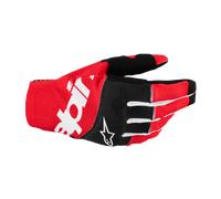 Alpinestars Techstar Guantes de motocross, negro-rojo, tamaño S para Hombres