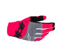 Alpinestars Techstar Guantes de motocross, negro-rosa, tamaño L para Hombres