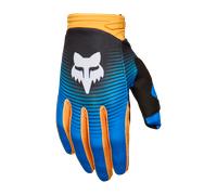 FOX 180 Collect Guantes de motocross, azul-naranja, tamaño M para Hombres