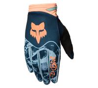 FOX 180 Image Print Guantes de motocross, azul-naranja, tamaño XL para Hombres