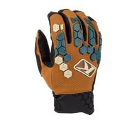 KLIM Guantes Dakar Golden Brown / Petrol S