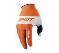 Shot Draw Sky Guantes de motocross para niños, naranja, tamaño 10/11