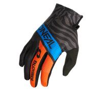 Oneal Matrix Shocker Guantes de motocross, negro-azul-naranja, tamaño XL para Hombres