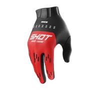 Shot Race Evo Guantes de motocross, rojo, Talla 9