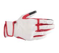 Guantes de cuero Alpinestars Dyno - crudo/rojo rubí
