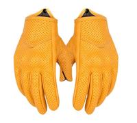 Guantes de Cuero para Motocicleta | Transpirable Pantalla Táctil Anticaída Retro | Guantes de moto para conducción,para Desplazamientos Diarios, Ciclismo en Grupo, Condiciones de Carretera Complejas,