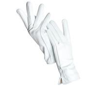 Guantes De Cuero Para Mujer Guantes De Piel De Oveja For Mujer, Cálidos For Invierno, Además De Terciopelo, Cortos, Finos, For Conducir, Color, Guantes De Cuero For Mujer Para Mujer(White,8)