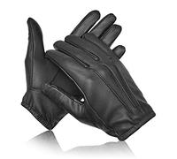Guantes de cuero resistentes a los cortes con forro Kevlar, antigolpes, calor, bomberos, seguridad, trabajo, uniforme de vestir, uniforme de búsqueda SIA, guantes de protección de seguridad (negro