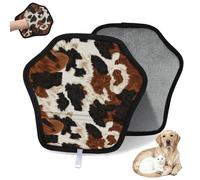 Guantes de depilación de mascotas con estampado de vaca para gatos y perros, reutilizables, electrostáticos, herramienta de cepillo para sofá, ropa, alfombra, muebles, asiento de coche, paquete de 2