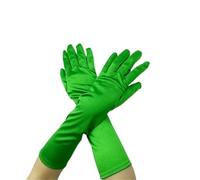 Guantes De Encaje Cortos Guantes de mujer, guantes de longitud media, guantes de protección solar for adultos, guantes largos de satén elásticos de moda(Color 3)
