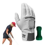 Guantes de Entrenamiento de Golf, Guantes de Golf de 2 en 1 con sujeción de muñeca | Herramienta de Entrenamiento de Silicona Antideslizante para Aficionados y Jugadores, Ideal para Mejorar la
